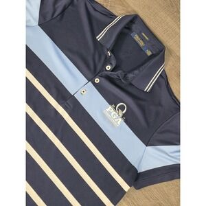 Ralph Lauren Polo Golf Medium Women Shirt Blue Striped PGA Quail Hollow 2017 Med